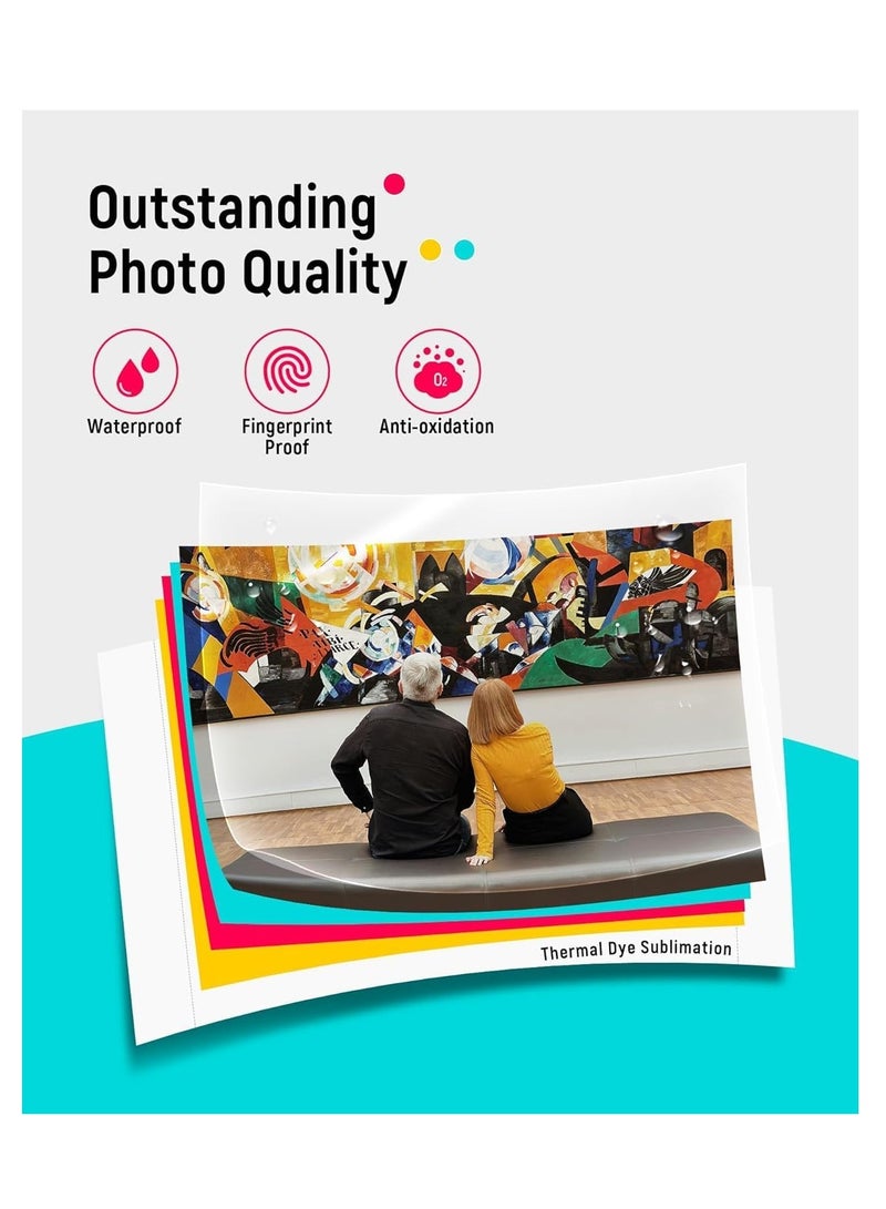 Liene 4×6" Portable Photo Printer | Wi-Fi Thermal Dye Sublimation Printer for iPhone, Android, Smartphone, & PC | Wireless Picture Printer with Built-in WiFi Hotspot | Full-Color Prints | Includes 20 Sheets & 1 Ink Cartridge - Image 3