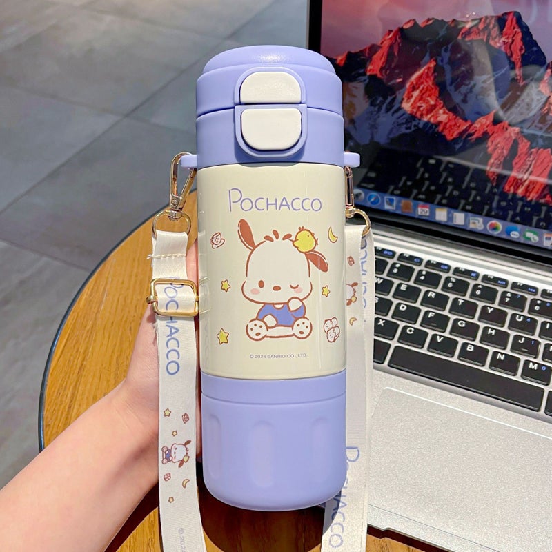 Sanrio Genuine Kids Thermos Cartoon Dual Drink Cup Pacha Dog