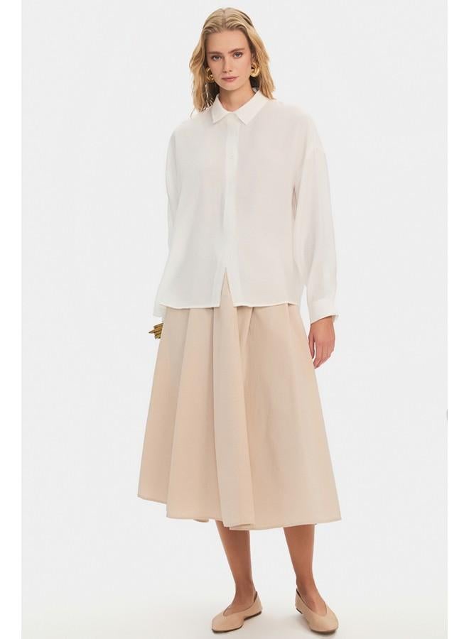 JUNE Loose Fit Shirt White - Image 5