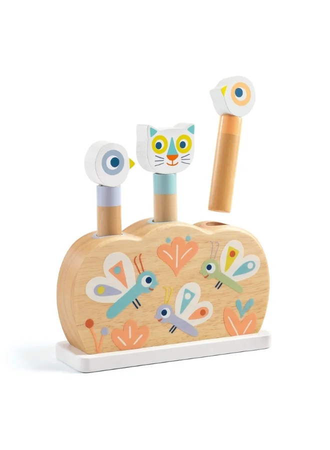 DJECO Baby White Baby Popi Pop Up Toy