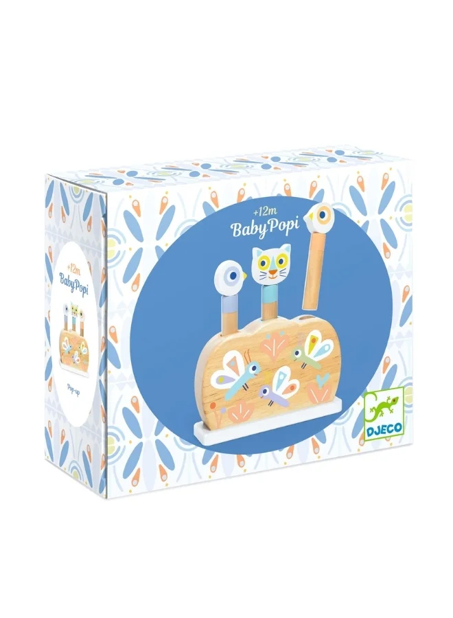 DJECO Baby White Baby Popi Pop Up Toy