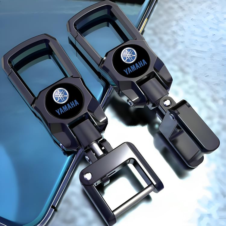 Greenworld Zinc Fob Key Heavy Duty Keychain Compatible With Yamaha Bike (Blue) - Image 3