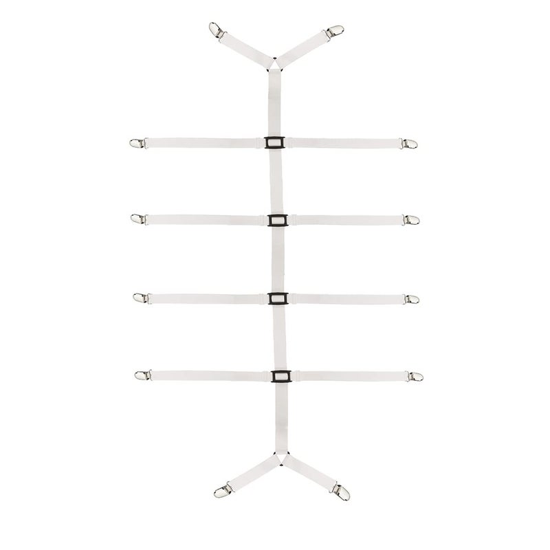 Eopocdor Bed Sheet ClipsSheet Clips for BeddingFor FullQueenKing TwinAny Size Bed White