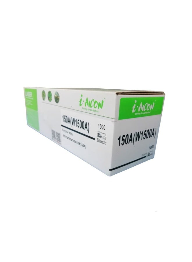 i-AICON Compatible Laser Toner Cartridge W1500A 150A Black 1000 Page Yield M111 M141 - Image 3