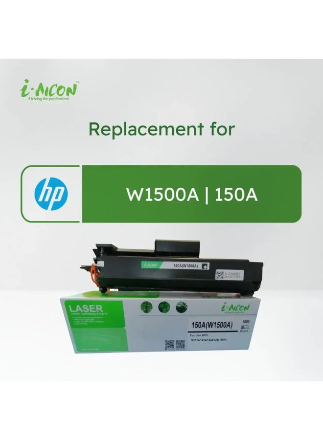 i-AICON Compatible Laser Toner Cartridge W1500A 150A Black 1000 Page Yield M111 M141 - Image 4