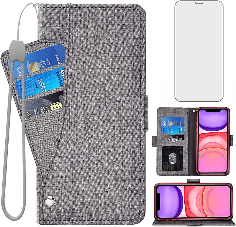 Asuwish Phone Case for iPhone 11 6.1 SA NZBXZQB Grey - Image 1