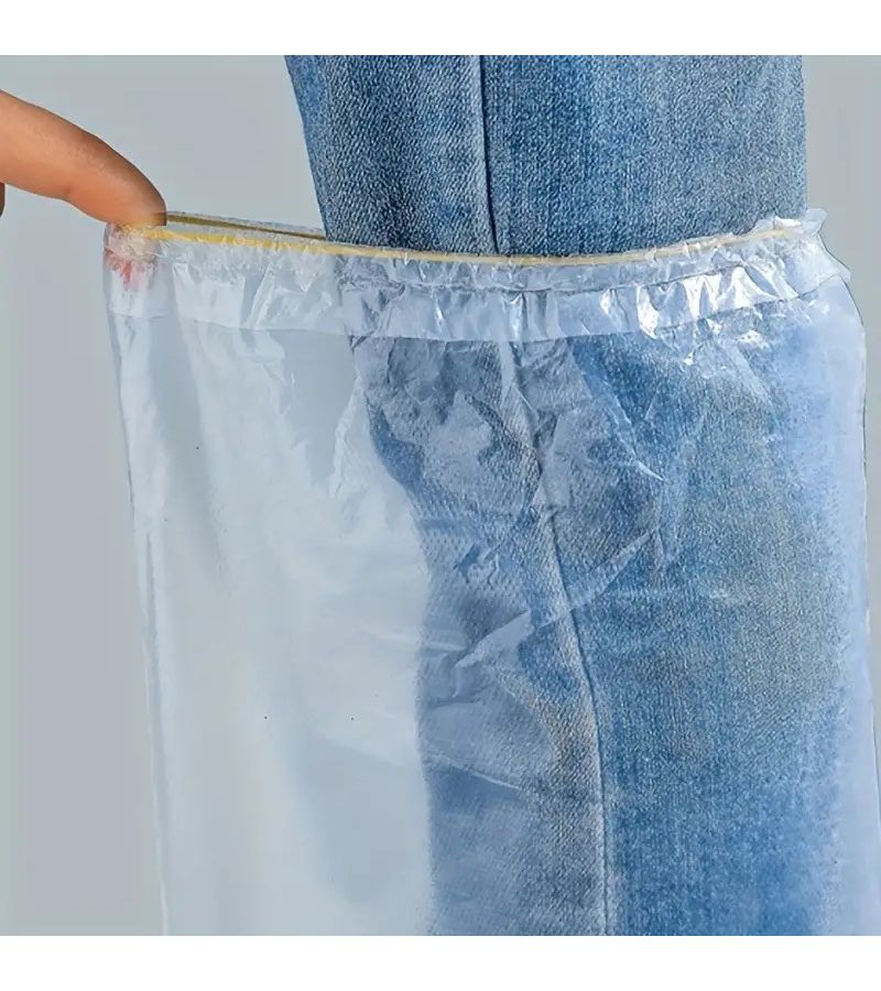 White Non Slip PVC Shoe Covers for Rain Durable Washable Disposable Outdoor Use - Image 4
