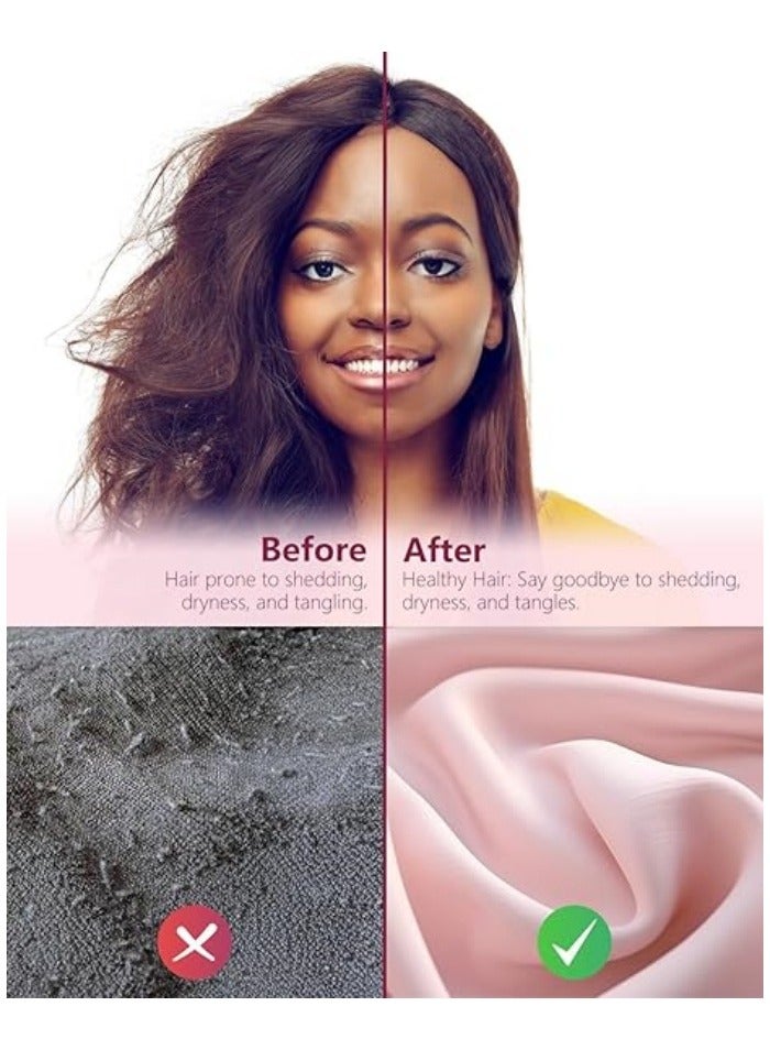 Adjustable Silk Satin Hair Bonnet for Sleeping, Double Layer Hair Wrap Sleep Cap Turban for Women Men, Curly Straight Long Large Braid Unisex - Image 3