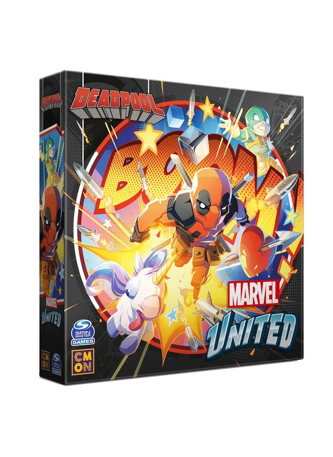CMON - Cmon Marvel United Deadpool Expansion Tabletop Miniatures Game Strategy Game Cooperative Game For Adults And Kids Ages 14+ 14 Players Average Playtime 40 Minutes Made By Cmon - Image 1