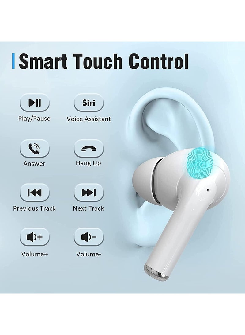 ACEFAST HY Crystal-T6 Earbuds With LED Display Gaming Headphones Portable Stereo HD Sound Microphone Crystal Case Noise Cancellation With Charging(Pink) - Image 5