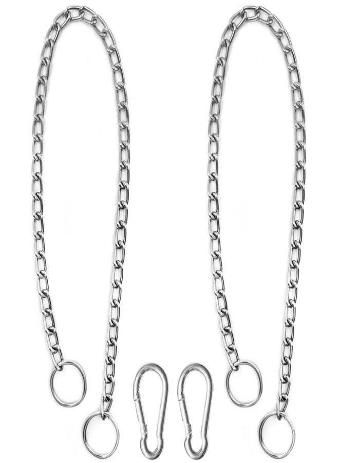YuCool Dog Collar Chain,2 Pcs Stainless Steel Training Collar for Dogs - Heavy Duty, Adjustable(2.5mm;20 Inch) - Image 1
