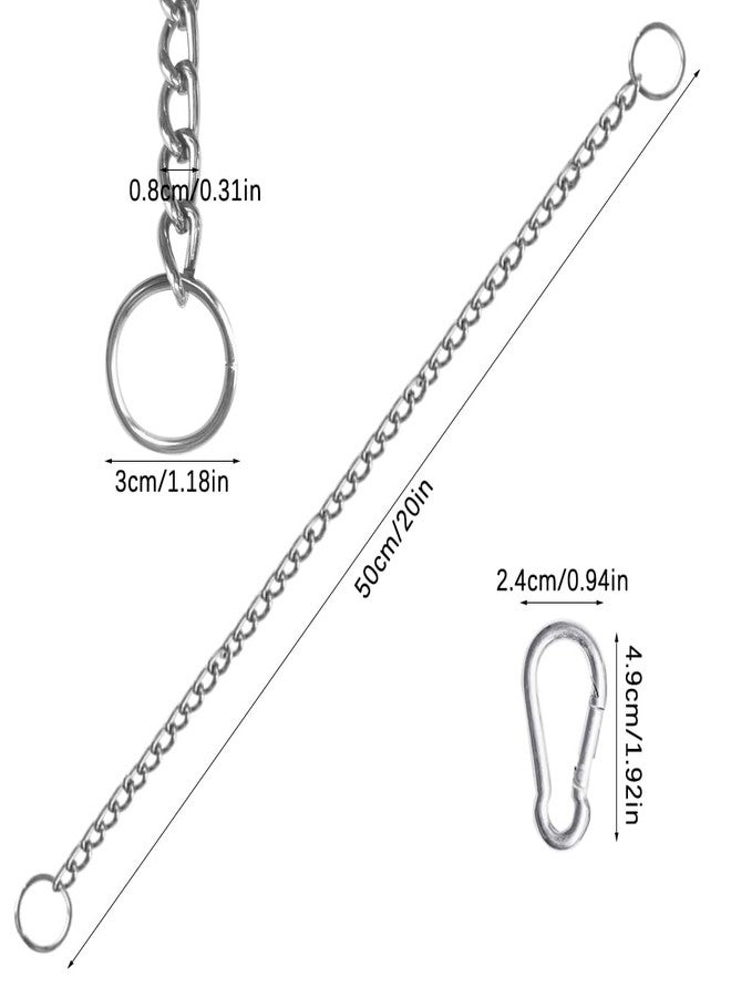 YuCool Dog Collar Chain,2 Pcs Stainless Steel Training Collar for Dogs - Heavy Duty, Adjustable(2.5mm;20 Inch) - Image 3
