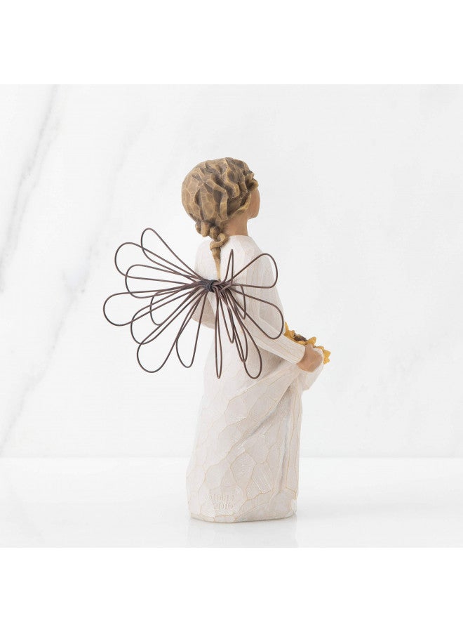 Willow Tree تمثال ملائكة أشعة الشمس من شجرة الصفصاف، تمثال منحوت ومطلي باليد - Image 4