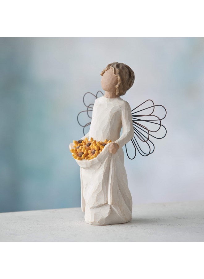 Willow Tree تمثال ملائكة أشعة الشمس من شجرة الصفصاف، تمثال منحوت ومطلي باليد - Image 5