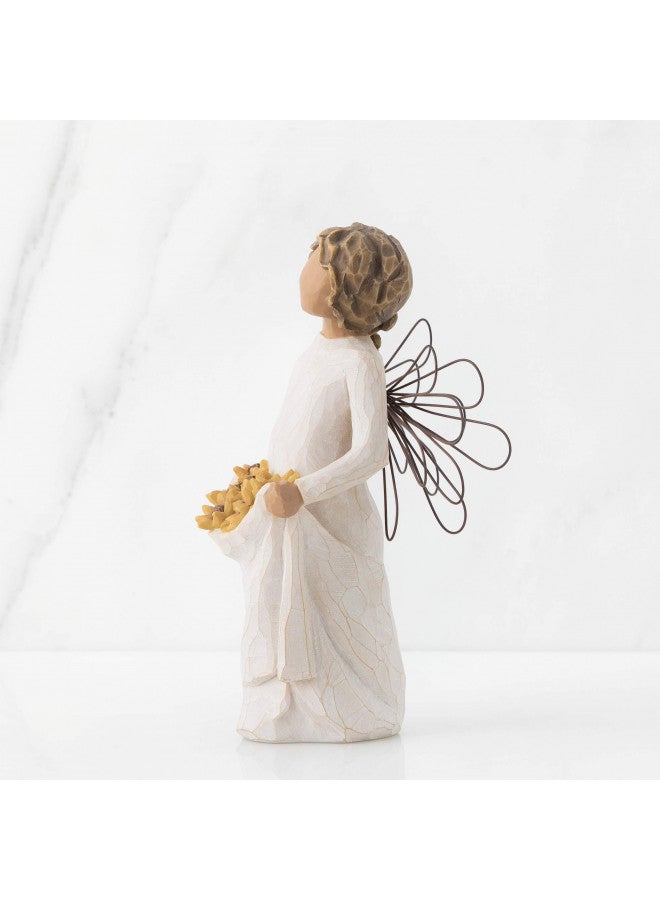 Willow Tree تمثال ملائكة أشعة الشمس من شجرة الصفصاف، تمثال منحوت ومطلي باليد - Image 3