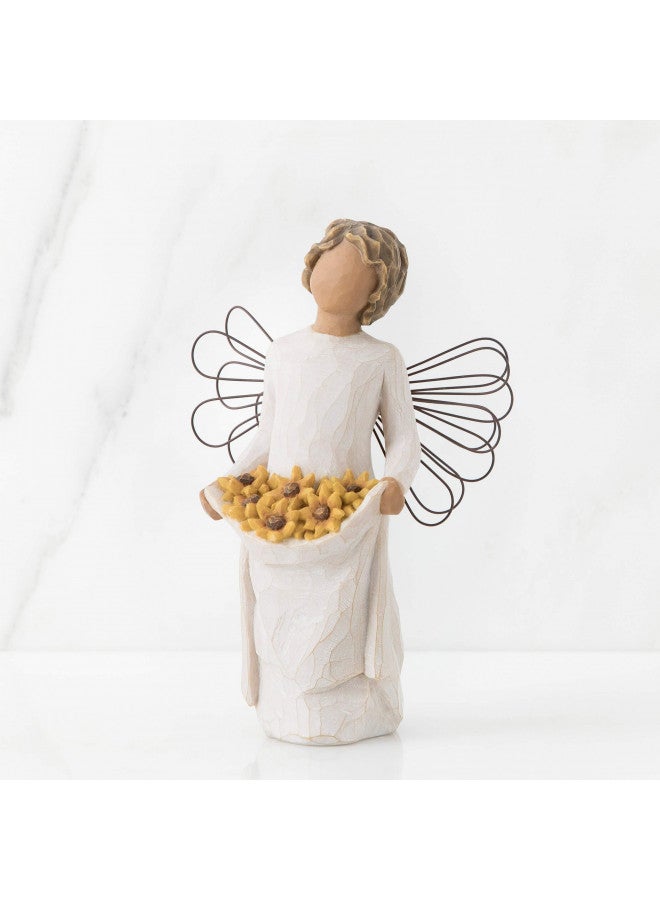 Willow Tree تمثال ملائكة أشعة الشمس من شجرة الصفصاف، تمثال منحوت ومطلي باليد - Image 2