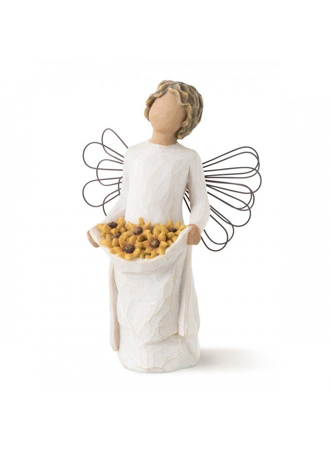 Willow Tree تمثال ملائكة أشعة الشمس من شجرة الصفصاف، تمثال منحوت ومطلي باليد - Image 1