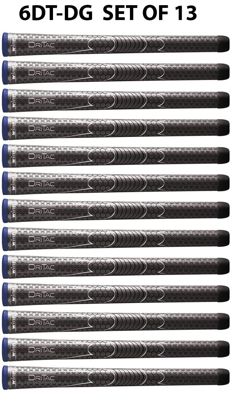 Winn Grips Dri-Tac 13 Piece Midsize (+1/16") Dark Gray Golf Grip Bundle - Comfortable feel Tackiness Non-slip for All-Weather conditions - Shock Absorption for Arthritic and Hand Fatigue Sufferers - Winn Dry polymer material - Advanced vertical seam - Image 3