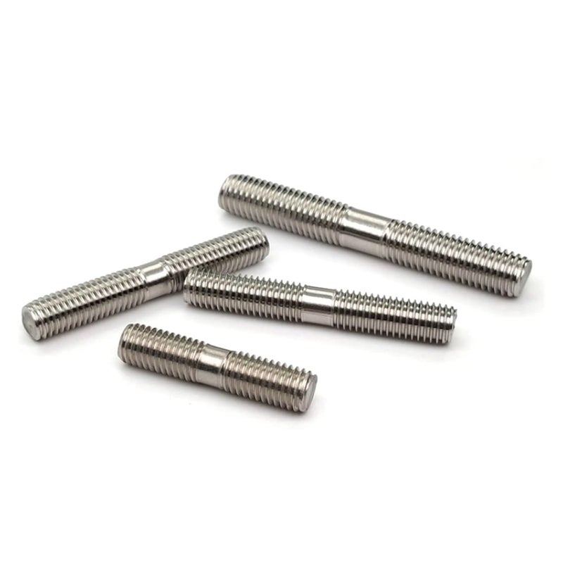316 Stainless Steel Double Ended Threaded Rod M12 100mm 5pcs Durable Dual Head Thread Bar - Image 4
