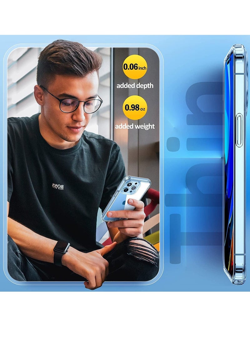 Raxoom Crystal Clear Designed for iPhone 14 Pro Max Case, Upgraded [Anti-Yellowing] [Drop Protection] Shockproof Protective Phone Case, Slim Thin Cover Case for iPhone 14 Pro Max 6.7â€œ 2022, Clear - Image 4