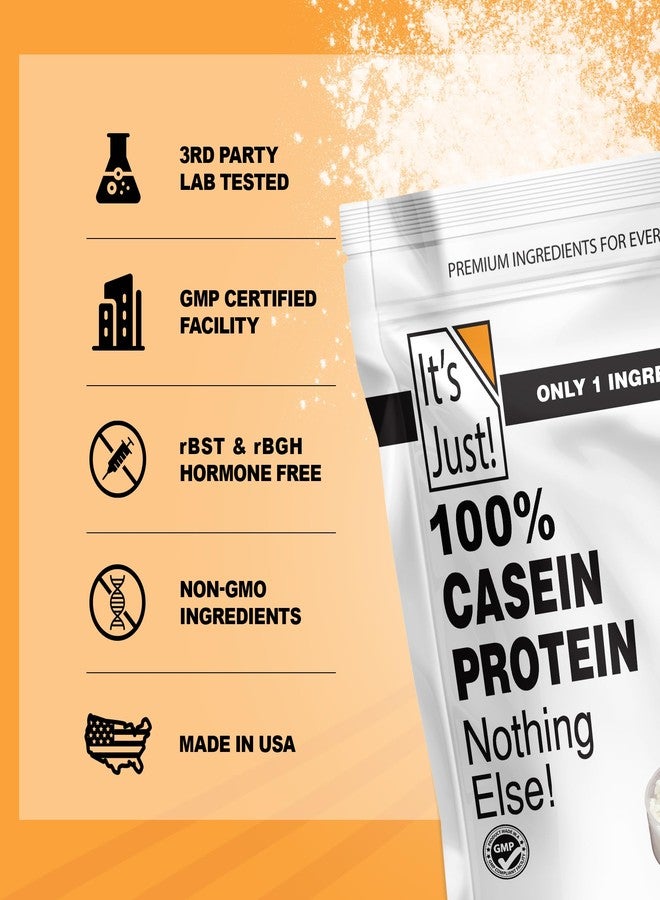 It's Just! - 100% Casein Protein Powder, Made in USA, One Ingredient, Slow Burning, Time Release (1 Pound (Pack of 1), Unflavored) - Image 3