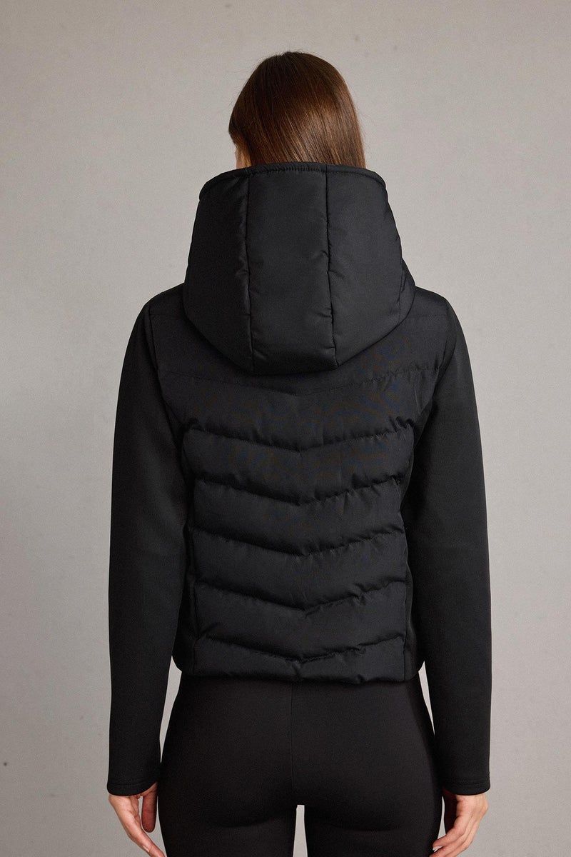 DeFacto Black Woman Windproof Regular Fit Puffer Jacket Casual - Image 5