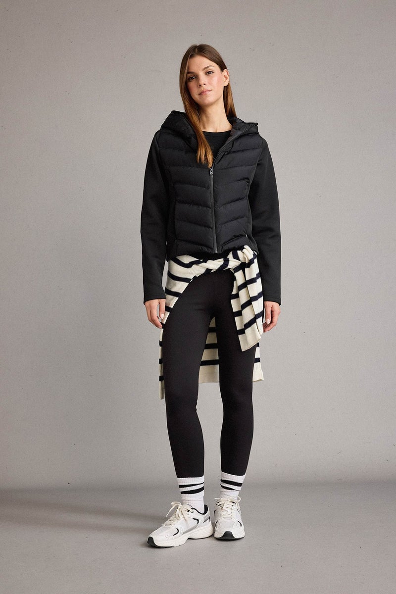 DeFacto Black Woman Windproof Regular Fit Puffer Jacket Casual - Image 2