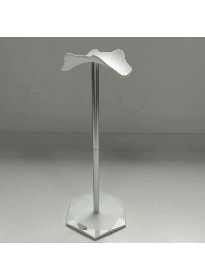 Headset Holder Mobile Phone Holder Aluminum Alloy Headset Holder Headset Wired Bluetooth Headset Holder-Color:White + Naked Bag - Image 2