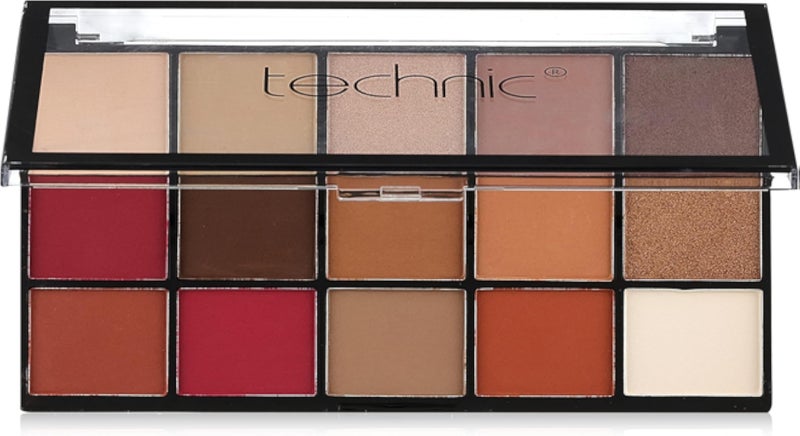 TECHNIC COSMETICS' Technic pressed pigment eyeshadow urban jungle 15 color
