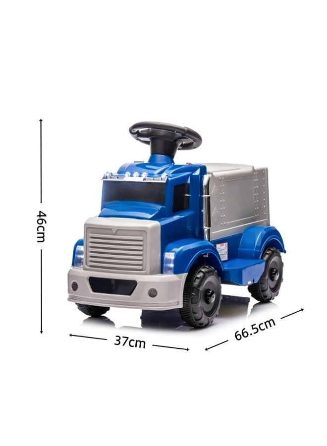 NEWLAN Kids Ride On Truck with Rear Storage Box, Forward/Reverse Control, Built-in Music & LED Headlights, Indoor & Outdoor Use. 66.5*46*37cm - Image 2