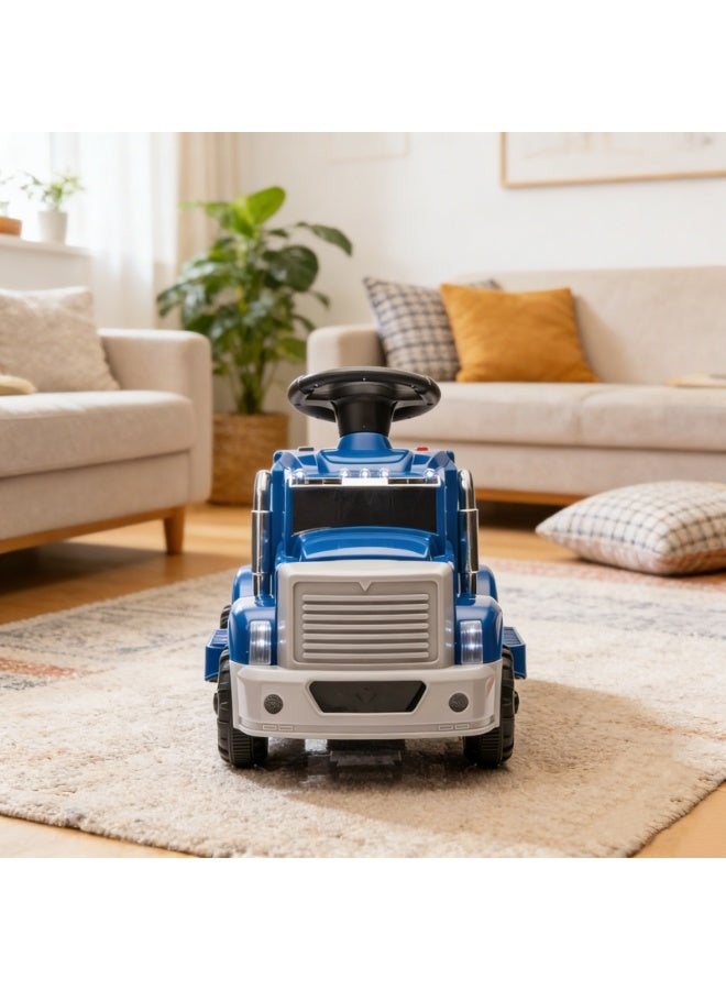 NEWLAN Kids Ride On Truck with Rear Storage Box, Forward/Reverse Control, Built-in Music & LED Headlights, Indoor & Outdoor Use. 66.5*46*37cm - Image 4