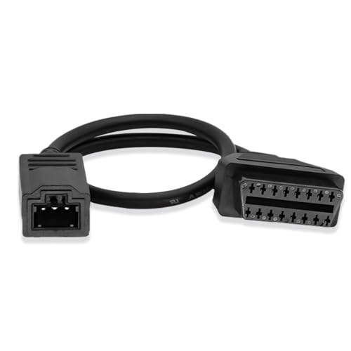 PARANNIC OBD1 to OBD2 Adapter Cable for Honda Vehicles OBD2 16Pin to OBD1 3Pin OBDII Car Diagnostic Connector Compatible with OBD II Diagnostic Scanner (3Pin for Honda) - Image 1