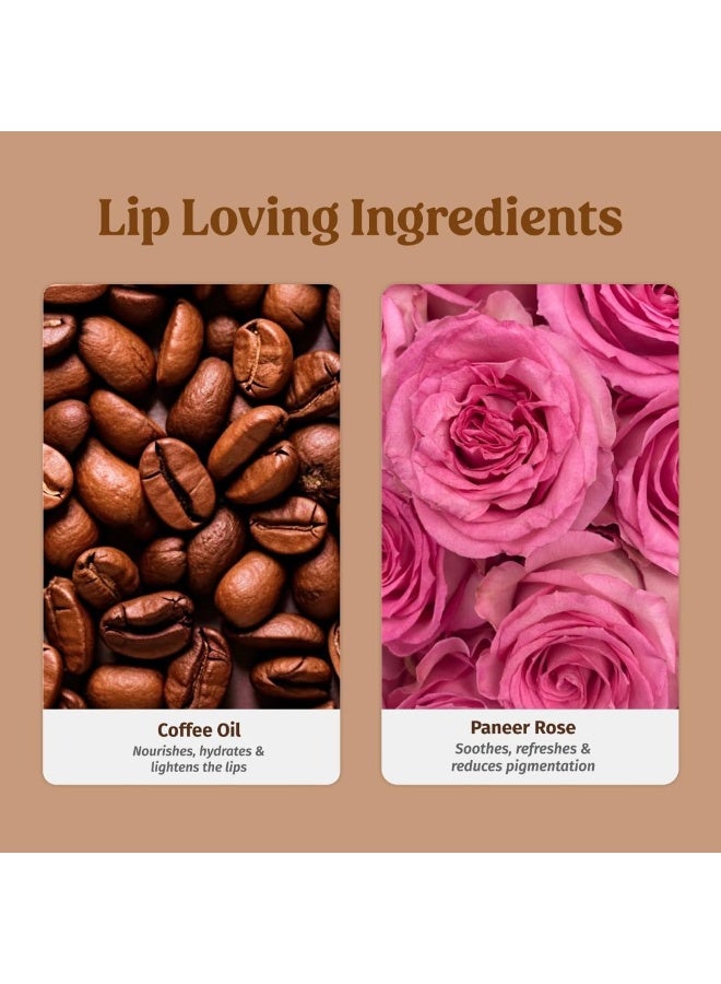 Vilvah Store Tinted Lip Balm Combo rose milk lip balm 10g filter kaapi lipbalm 10g - Image 4