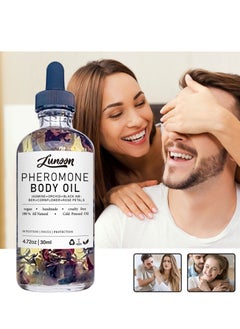LUNOON Pheromone Body Oil, Natural Cold Pressed Perfume Oil for Women & Men, Hydrating Massage Oil for Dry Skin, Moisturizing Body Oil, Ideal for Relaxation and Nourishment, 30ml  - Image 2