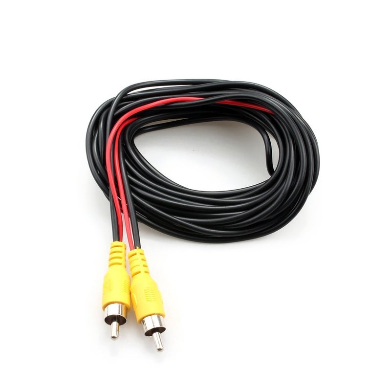 DALLUX Backup Camera RCA Video Cable,Car Reverse Rear View Camera Video Cable with Detection Wire(20FT/6m),AV Extension Cable with RCA Video Female to Female Coupler and Power Cable - Image 5
