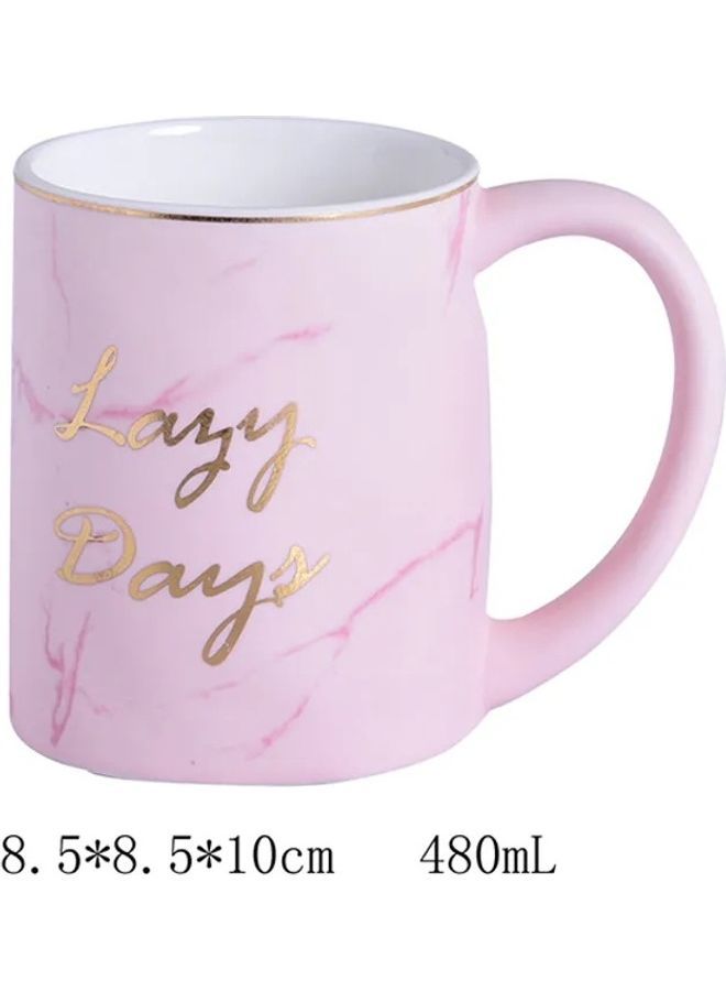 NIBEMINENT Coffee Cup Pink 8.5x8.5x10cm - Image 1