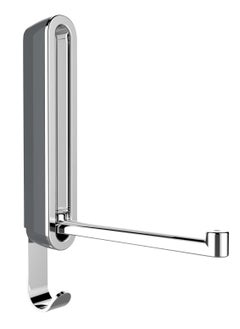 Wenko WENKO Premium Sigma Folding Wall Hook for Drilling with Non-Slip Protection, Modern Design, Plastic Housing and Sturdy Metal Hook  - Image 1