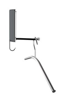 Wenko WENKO Premium Sigma Folding Wall Hook for Drilling with Non-Slip Protection, Modern Design, Plastic Housing and Sturdy Metal Hook  - Image 4