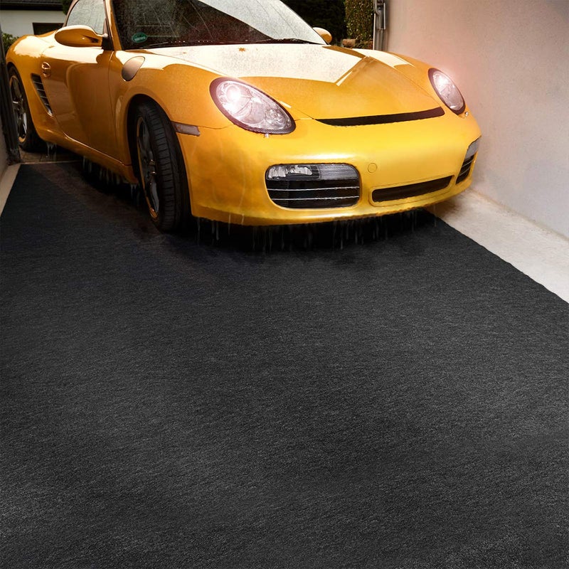 LINLA Premium Absorbent Oil Mat Contains Liquid Garage Floor Mat 8.5'x 6.6', Reusable, Washable, Protects Floor, Driveway Surface, Shop,Parking - Image 3