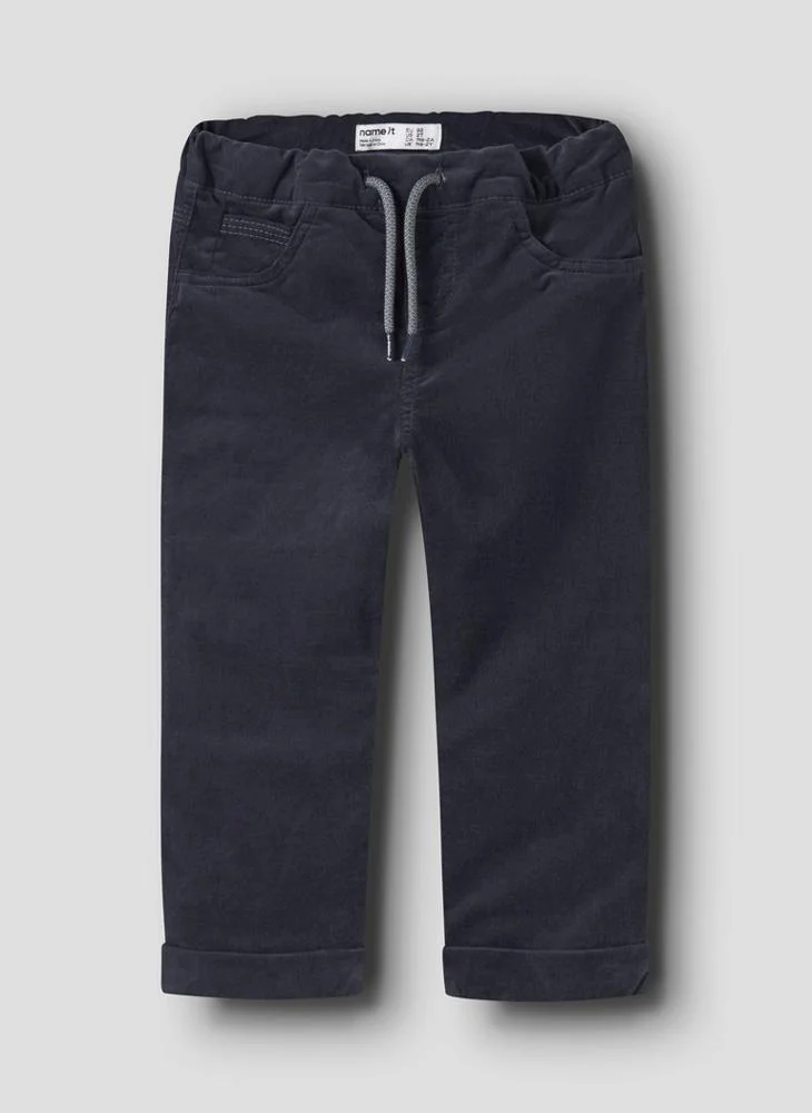 Kids Drawstring Denim Trousers