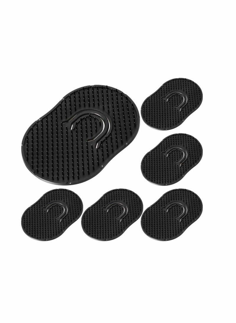 KASTWAVE Pocket Palm Combs, Palm Brush for Men, Portable Hair Brushes Plastic Beard Comb Shampoo Brushes Pocket Comb Scalp Massager Brush Scalp Massager Brush Comb for Travel, 6Pcs  - Image 1