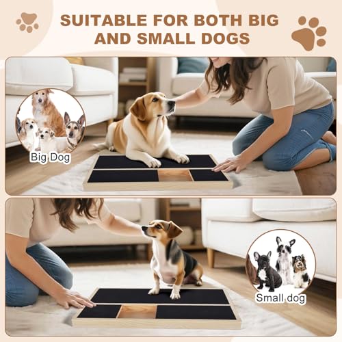 Anicuta Dog Nail Scratch Board,Dog Nail Scratch Pad with Treat Box,Pet Nail File Toy Can Trim Pet Nails Naturally, Use A Special Scratching Board for Large Dogs - Image 5