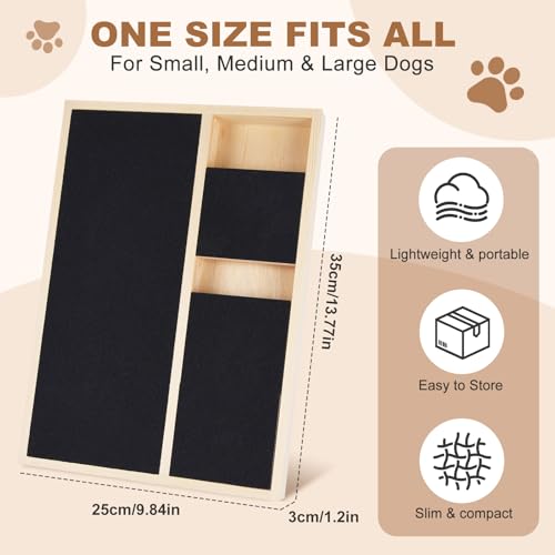 Anicuta Dog Nail Scratch Board,Dog Nail Scratch Pad with Treat Box,Pet Nail File Toy Can Trim Pet Nails Naturally, Use A Special Scratching Board for Large Dogs - Image 2