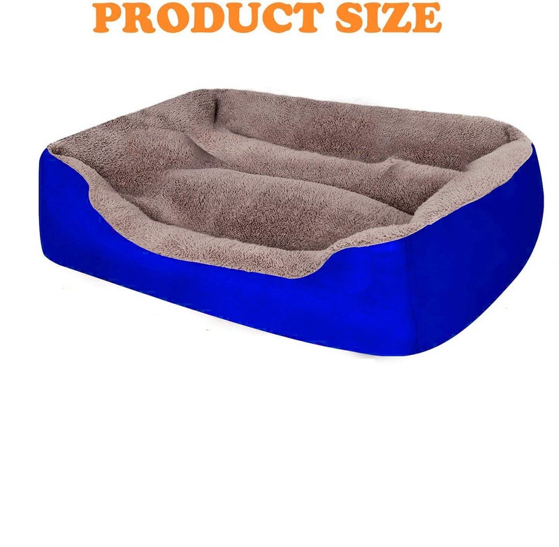 KOZI PET Dog Beds for Dog & Cats, Rectangle Pet Bed Thickened Enough with Soft Coral Fleece and,Durable Dog Sofa Pet Bed - Image 2