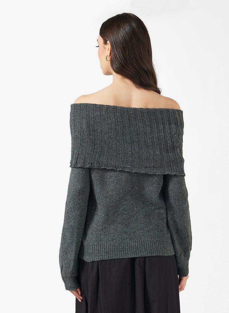 ELLA Off Shoulder Sweater - Image 2