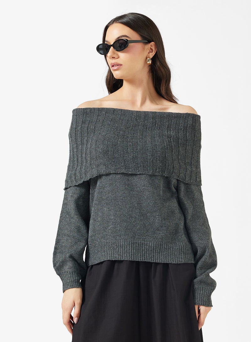 ELLA Off Shoulder Sweater - Image 1