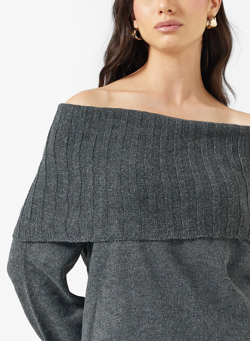 ELLA Off Shoulder Sweater - Image 3