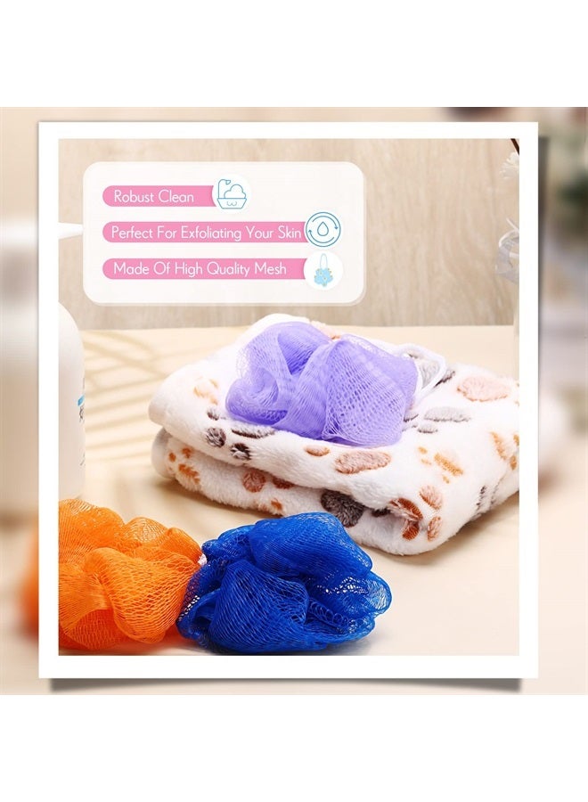 Raiten Small Bath or Shower Sponge Assorted Colors Loofahs Exfoliating Mesh Loofah Sponge Mini Travel Shower Puff Colorful Bath Pouf Body Wash Multi Color Bath Scrubber for Kids Women Baby(36 Pack) - Image 3