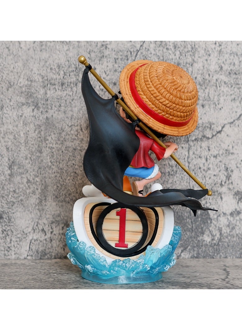 General Flag Carrying Straw Hat Luffy One Piece Scene Straw Hat Group Anime Gift Figure GK Model Ornament Statue  - Image 2