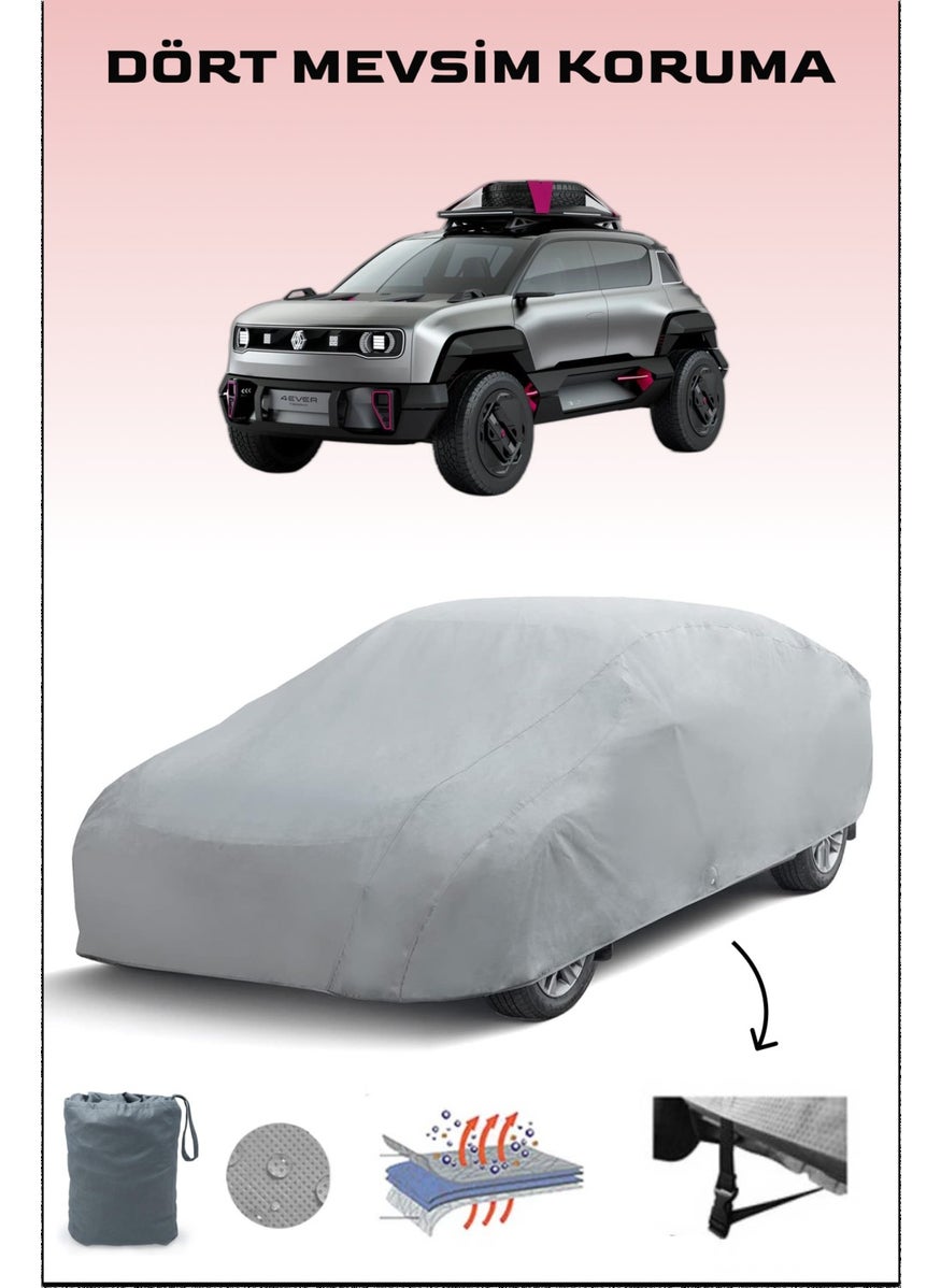 Breen Renault 4ever Trophy Compatible Auto Cover, Car Cover, Water and Sun Proof Car Tent  - Image 1